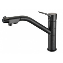 Смеситель Zorg Clean Water ZR 401 KF-BL-METALL для кухни под фильтр, цвет черный металл