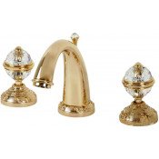 Смеситель для раковины Migliore Cristalia 27184 золото