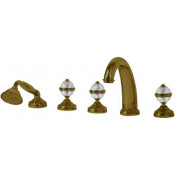 Смеситель на борт ванны Migliore Cristalia 18581 бронза