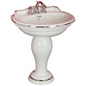 Раковина-тюльпан D1, декор1