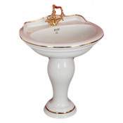 Раковина-тюльпан D2, декор2