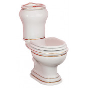 Унитаз-моноблок ML.MLD-25.701.D1/ML.MLD-25.748.D1, выпуск в стену, с кнопкой бронза