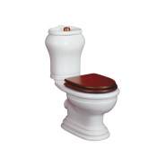 Унитаз-моноблок ML.MLD-25.701.D3.BR/ML.MLD-25.748.D3.BR, выпуск в стену, с кнопкой бронза