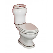 Унитаз-моноблок ML.MLD-25.701.D2.PL/ML.MLD-25.748.D2.PL, выпуск в стену, с кнопкой хром