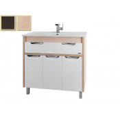 Тумба c раковиной Vod-ok Габи 75, корпус венге, фасад дуб