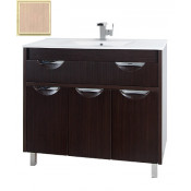 Тумба c раковиной Vod-ok Габи 120, корпус венге, фасад дуб