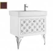 Тумба с раковиной Vod-ok Елизавета 80, цвет шоколад