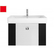 Тумба с раковиной Vod-ok Леон 60, цвет красный