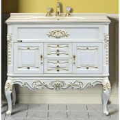 Тумба с раковиной Misty Bianco 100 с 2 ящиками, цвет белый