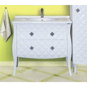 Тумба со столешницей Misty Charme 100 с 2 ящиками, цвет белый