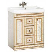 Тумба с раковиной Misty Fresko 90 с 3 ящиками, цвет белый