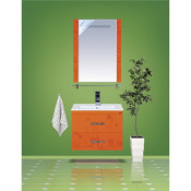 Зеркало Misty Kitty 50 c полочкой, цвет оранж