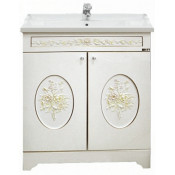 Тумба с раковиной Misty Milano 70 прямая, цвет белый