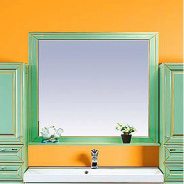 Зеркало Misty Praga 120, цвет салатовый