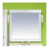 Зеркало Misty Астория Gold 105, цвет белый глянцевый