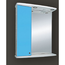 Зеркало-шкаф Misty Астра 60, цвет голубой