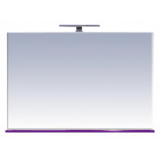 Зеркало Misty Атланта 107 c полочкой, цвет сиреневый