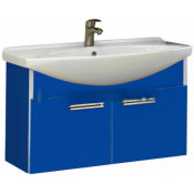 Тумба с раковиной Misty Джулия 85 подвесная, цвет синий