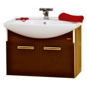 Тумба с раковиной Misty Джулия 105 подвесная, цвет коричневый