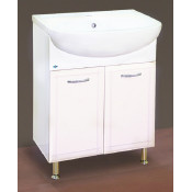 Тумба с раковиной Misty Джулия 65 напольная прямая, цвет белый