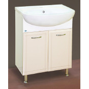 Тумба с раковиной Misty Джулия 65 напольная прямая, цвет бежевый