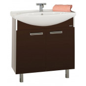 Тумба с раковиной Misty Джулия 85 напольная прямая, цвет коричневый