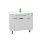 Тумба с раковиной Misty Джулия 120 напольная прямая, цвет белый