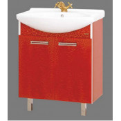 Тумба с раковиной Misty Джулия Краколет 65 напольная прямая, цвет красный