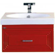 Тумба под раковину Misty Европа 60 подвесная, цвет красный