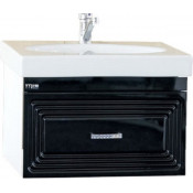 Тумба под раковину Misty Европа 60 подвесная, цвет черный