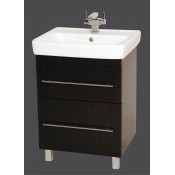 Тумба с раковиной Misty Елена 60 с 2 ящиками, цвет венге