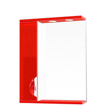 Зеркало-шкаф Misty Жасмин 55, цвет красный