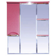 Зеркало-шкаф Misty Жасмин 85, цвет розовый