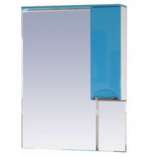 Зеркало-шкаф Misty Жасмин 65, цвет голубой