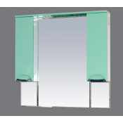 Зеркало-шкаф Misty Кристи 105, цвет салатовый