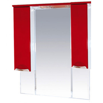 Зеркало-шкаф Misty Кристи 105, цвет красный