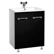 Тумба с раковиной Misty Кристи 60,  цвет черный