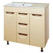 Тумба с раковиной Misty Кристи 90 L/R, цвет бежевый