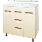 Тумба с раковиной Misty Кристи 105 центральная, цвет бежевый