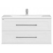 Тумба с раковиной Misty Марта 70 подвесная, цвет белый фактурный