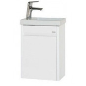 Тумба с раковиной Misty Мини 40 подвесная белый