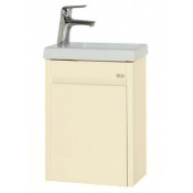 Тумба с раковиной Misty Мини 40 подвесная, цвет бежевый