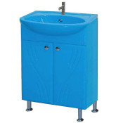 Тумба с раковиной Misty Мисти 60 цвет голубой