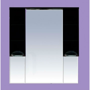 Зеркало-шкаф Misty Петра 105, цвет черный