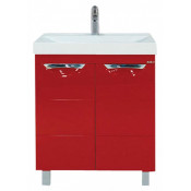 Тумба с раковиной Misty Петра 65, цвет красный