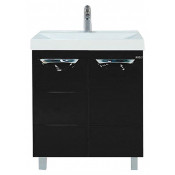 Тумба с раковиной Misty Петра 65, цвет черный