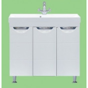 Тумба с раковиной Misty Петра 75, цвет белый