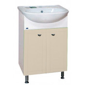 Тумба с раковиной Misty Уют 50 прямая, цвет бежевый