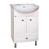 Тумба с раковиной Misty Уют 50 с нижним ящиком, цвет белый