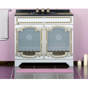 Тумба с раковиной Misty Элис 100 прямая, цвет белый